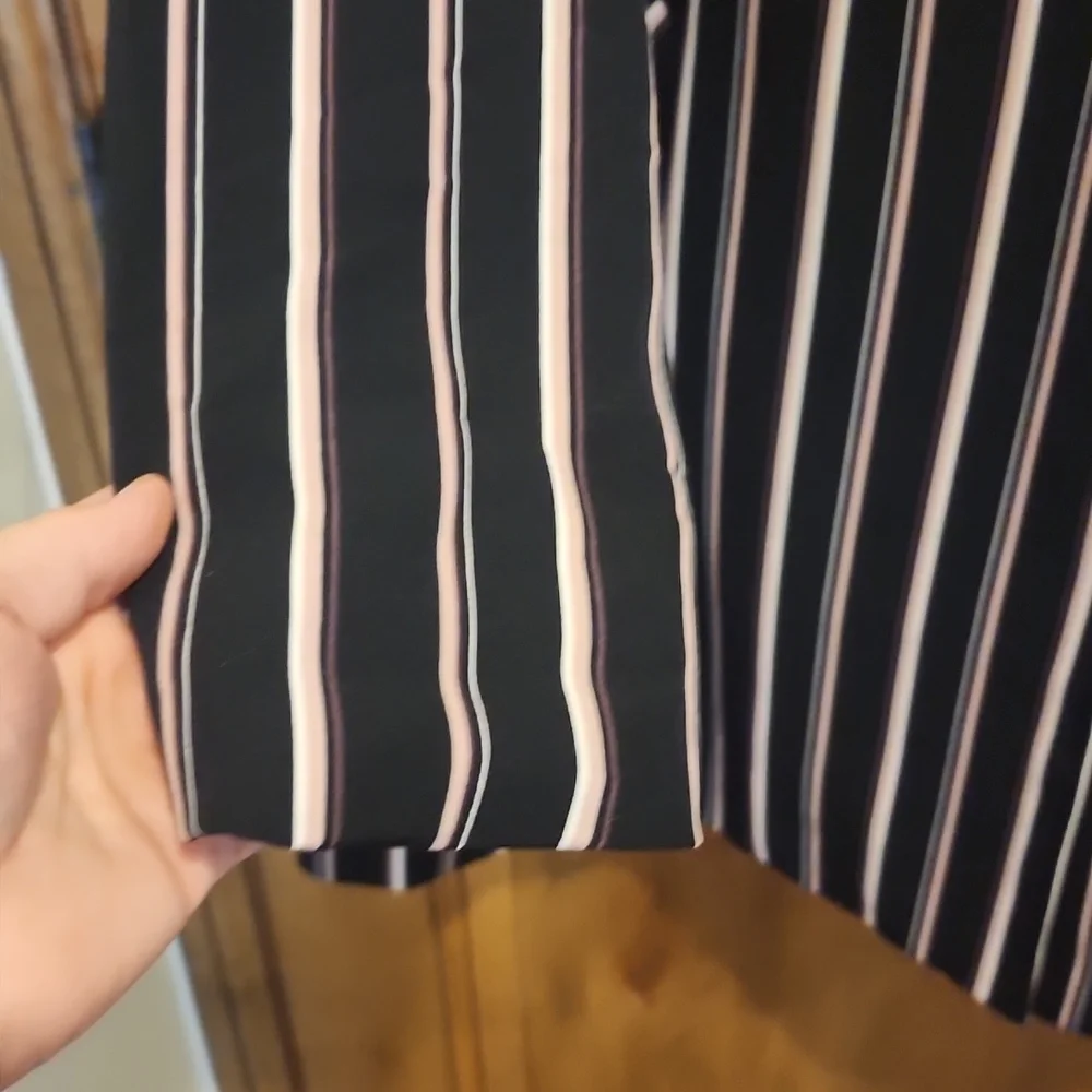 Torrid Black, Pink and White Striped Jacket - Picture 5 of 13